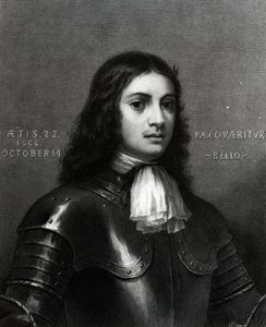William Penn à vingt-deux ans, gravure réalisée par S. A. Schoff, 1862 - English School