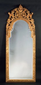 Miroir de William et Mary (gesso doré) - English School