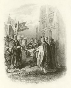 Guillaume le Conquérant recevant la couronne - English School