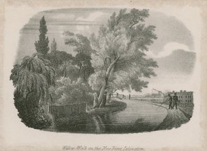 Willow Walk sur la New River, Islington, Londres - English School