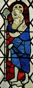 Fenêtre chapelle Chap-Ed-Confessor représentant Saint Christophe - English School