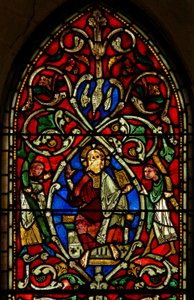 Fenêtre Ew représentant le Christ sur l