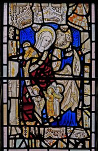 Fenêtre Ew représentant Sainte Marie Cléophas, Alphaeus et leurs enfants - English School