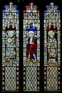 Fenêtre N5 représentant Saint Thomas le douteur : avec le Christ ressuscité et Saint Thomas Becket ? - English School