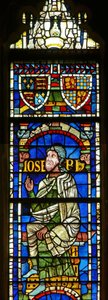 Fenêtre représentant une figure généalogique : Joseph - English School