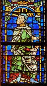 Fenêtre représentant une figure généalogique : Juda