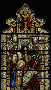 Fenêtre représentant la Nativité - English School