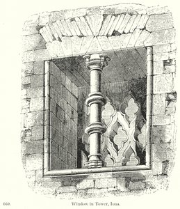 Fenêtre dans la tour, Iona (gravure) - English School