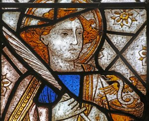 Fenêtre représentant Saint Jean (moderne) - English School