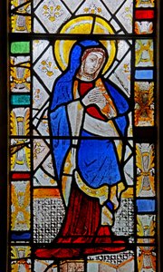 Fenêtre représentant la Vierge Marie - English School