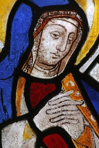 Fenêtre représentant la Vierge Marie