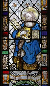 Fenêtre représentant Saint Pierre (moderne ?) - English School
