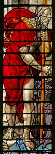 Fenêtre w15 représentant le Christ à la Descente aux Enfers - English School