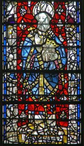 Fenêtre w15 représentant une scène de la vie de Saint Cuthbert - English School