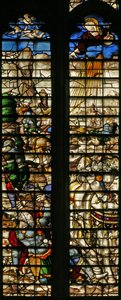 Fenêtre w22 représentant la Conversion de Saint Paul - English School