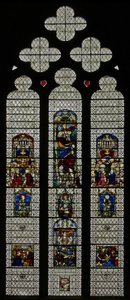 Fenêtre w36 représentant une fenêtre composite de panneaux étrangers et anglais C14 et C16 - English School