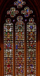 Fenêtre avec des scènes de la vie de Sainte Catherine - English School