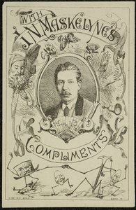 Avec les compliments de J. N. Maskelyne, c.1875 - English School
