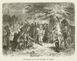 Witikind appelle ses Saxons aux armes