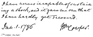 William Cowper, le poète - English School