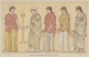 Femmes célébrant un festival - English School