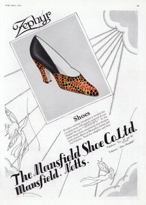 Publicité pour chaussures pour femmes, années 1930 - English School