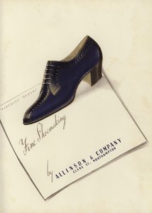 Publicité pour chaussures pour femmes, années 1930 - English School
