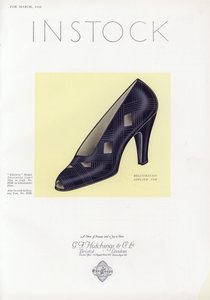 Publicité pour chaussures pour femmes, années 1930 - English School