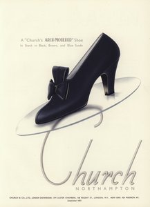 Publicité pour chaussures pour femmes, années 1930 - English School