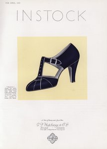 Publicité pour chaussures pour femmes, années 1930 - English School