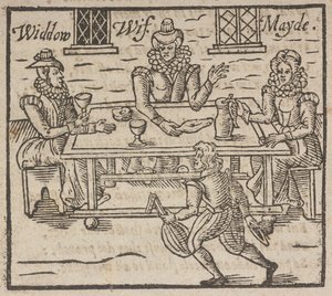 Gravure sur bois montrant des femmes assises autour d