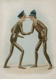 Marionnettes en bois d