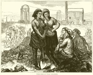 Ouvrières aux mines de Wigan - English School
