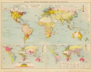 Monde, occupations, langues commerciales et monnaies - English School