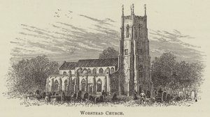 Église de Worstead (gravure) - English School