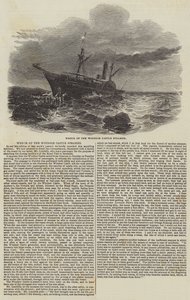 Naufrage du steamer Windsor Castle (gravure) - English School