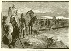 Xerxès traversant l
