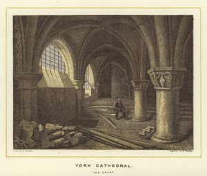 Cathédrale de York, la crypte - English School