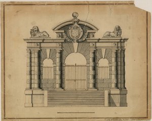 York Stairs par Inigo Jones, c 1626 - English School