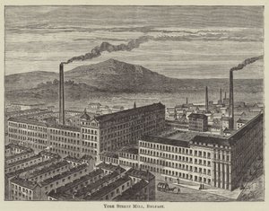York Street Mill, Belfast (gravure) - English School