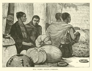 Femmes zouloues vendant des citrouilles - English School