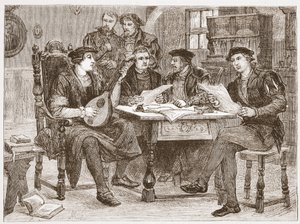 Zwingle parmi ses amis, illustration de L