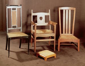 Chaises Arts and Crafts, vers 1896-1925