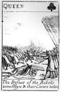 La défaite des rebelles carte à jouer, 1685