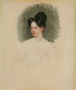 Portrait inachevé de Marianne Cregoe Colmare (plus tard Mme Baurton Bennett) - English School English School