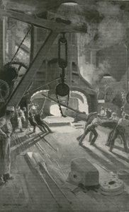 Le marteau-pilon de 40 tonnes en action à l