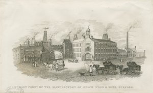 Burslem - usine de Enoch Wood & Sons : gravure sur acier - Enoch Wood