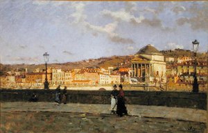 Quai le long du fleuve Pô et l