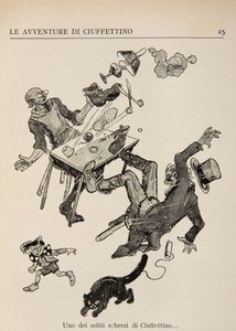 Illustration de Le Avventure di Ciuffettino - Enrico de Conti Novelli