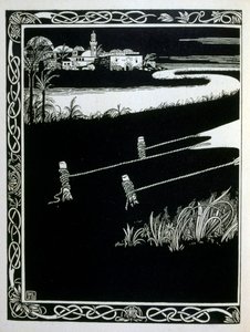 Enak devant Gomorrhe, du livre Juda illustré par Ephraim Moses Lilien (1874-1925)